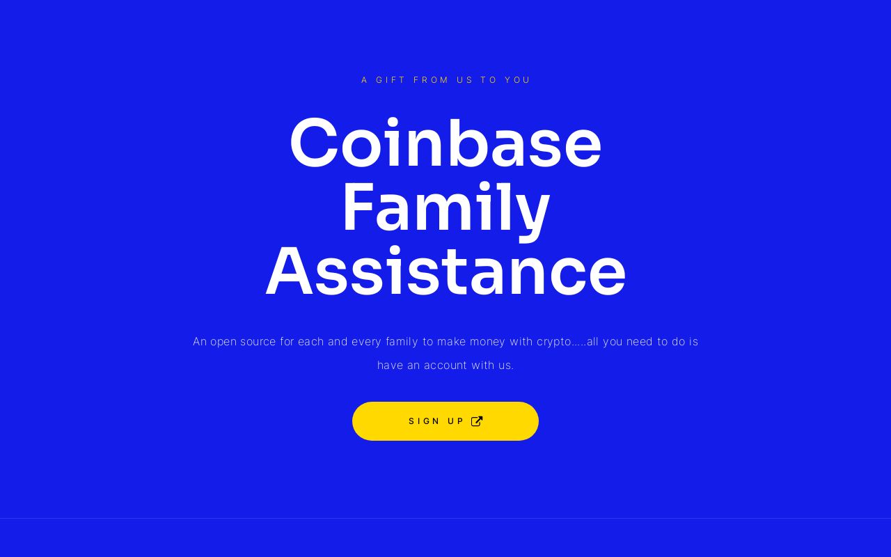 Coinbase Family Assistance